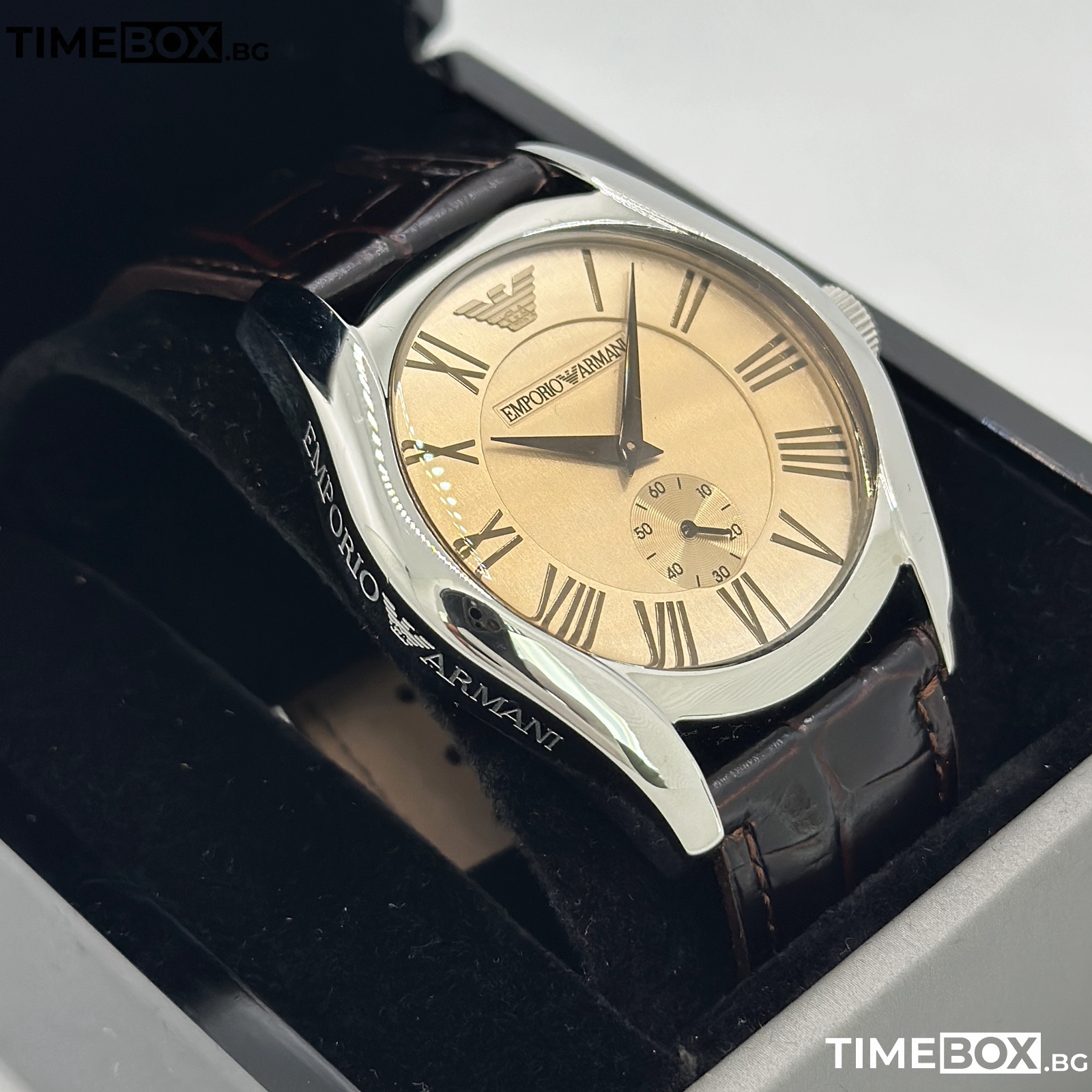 Emporio Armani AR0645 Valente Classic | Кафяв часовник за мъже