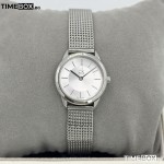 Часовник за жени Calvin Klein Minimal Slim Mesh Steel K3M23126. Верижка метална в сребрист цвят. Кварцов механизъм. Водозащита 3 АТМ (водни пръски).