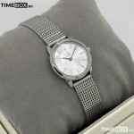 Часовник за жени Calvin Klein Minimal Slim Mesh Steel K3M23126. Верижка метална в сребрист цвят. Кварцов механизъм. Водозащита 3 АТМ (водни пръски).