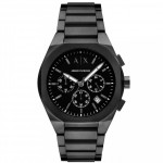 Armani Exchange AX4183 Rafael Часовник за мъже Armani Exchange AX4183 Rafael. Верижка метална в черен цвят. Кварцов механизъм. Водозащита 5 АТМ (душ).