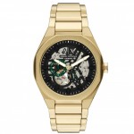 Часовник за мъже Armani Exchange AX4194 Sync. Верижка метална в златист цвят. Кварцов механизъм. Водозащита 5 АТМ (душ).