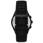 Armani Exchange AX4198 Sync Часовник за мъже Armani Exchange AX4198 Sync. Верижка силиконова в черен цвят. Кварцов механизъм. Водозащита 5 АТМ (душ).