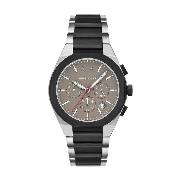 Armani Exchange AX4198 Sync Часовник за мъже Armani Exchange AX4199 Sync. Верижка метална в черен цвят. Кварцов механизъм. Водозащита 3 АТМ (водни пръски).