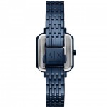 Armani Exchange AX5730 Leila Часовник за жени Armani Exchange AX5730 Leila. Верижка метална в син цвят. Кварцов механизъм. Водозащита 5 АТМ (душ).
