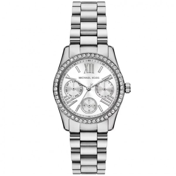 Часовник за мъже Michael Kors Lexington MK4979. Верижка метална в сребрист цвят. Кварцов механизъм. Водозащита 5 АТМ (душ).