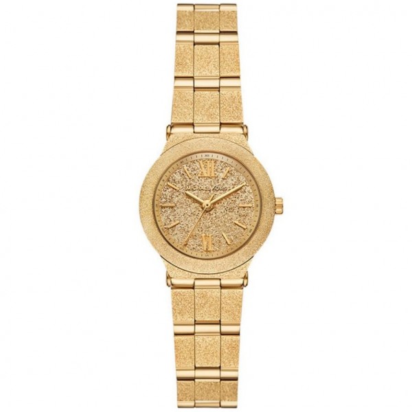 Часовник за жени Michael Kors MK7554 Everest. Верижка метална в златист цвят. Кварцов механизъм. Водозащита 5 АТМ (душ).