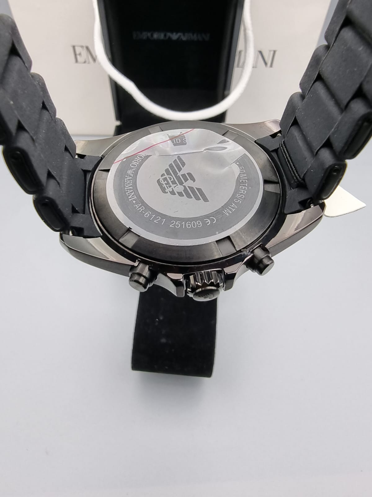 Emporio Armani AR6121 Sigma Chronograph | Черен часовник за мъже