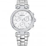 Swarovski 5295363 Era Journey Часовник за жени Swarovski 5295363 Era Journey. Верижка метална в сребрист цвят. Кварцов механизъм. Водозащита 5 АТМ (душ).