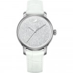 Swarovski 5295383 Crystalline Hours Часовник за жени Swarovski 5295383 Crystalline Hours. Верижка естествена кожа в бял цвят. Кварцов механизъм. Водозащита 5 АТМ (душ).