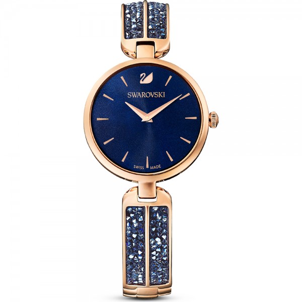 Swarovski 5519317 Dream Rock Часовник за жени Swarovski 5519317 Dream Rock. Верижка метална в сребрист цвят. Кварцов механизъм. Водозащита 5 АТМ (душ).