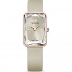 Swarovski 5547716 Uptown Watch Часовник за жени Swarovski 5547716 Uptown Watch. Верижка естествена кожа в бежов цвят. Кварцов механизъм. Водозащита 5 АТМ (душ).