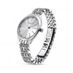 Swarovski 5610490 Attract Часовник за жени Swarovski 5610490 Attract. Верижка метална в сребрист цвят. Кварцов механизъм. Водозащита 5 АТМ (душ).