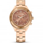 Часовник за жени Swarovski 5632472 Octea Lux Chrono. Верижка метална в златист цвят. Кварцов механизъм. Водозащита 5 АТМ (душ).