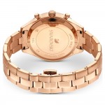 Часовник за жени Swarovski 5632472 Octea Lux Chrono. Верижка метална в златист цвят. Кварцов механизъм. Водозащита 5 АТМ (душ).