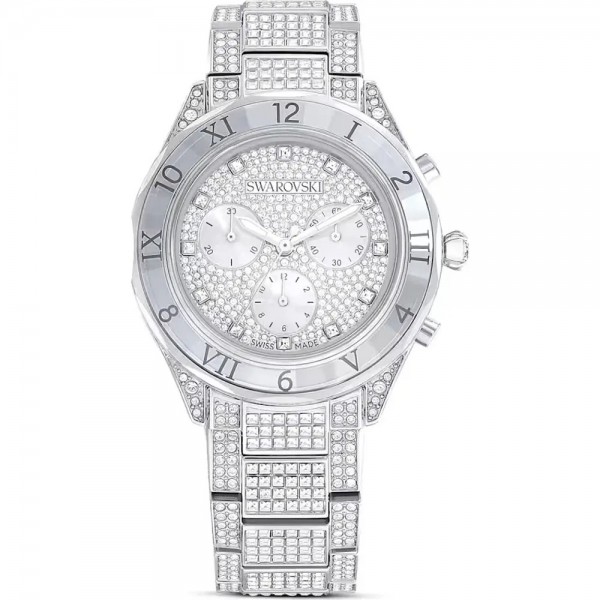 Swarovski 5668845 Dextera Часовник за жени Swarovski 5668845 Dextera. Верижка метална в сребрист цвят. Кварцов механизъм. Водозащита 5 АТМ (душ).
