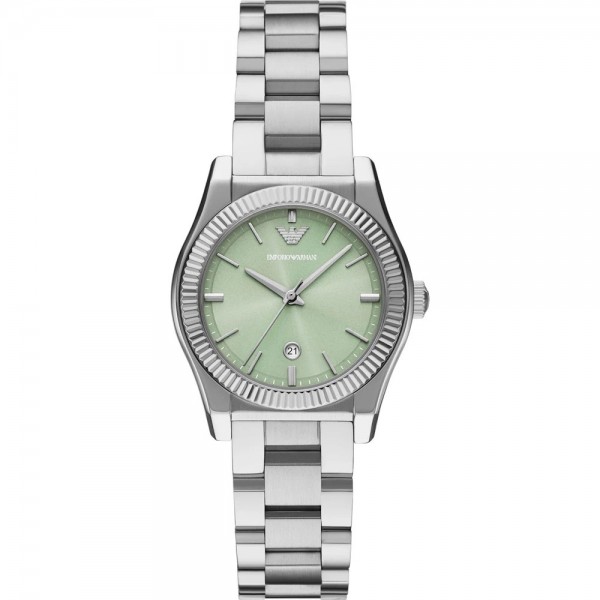 Emporio Armani AR11656 Federica Часовник за жени Emporio Armani AR11656 Federica. Верижка метална в сребрист цвят. Кварцов механизъм. Водозащита 5 АТМ (душ).