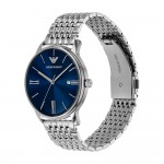 Emporio Armani AR11674 Minimalist Часовник за мъже Emporio Armani AR11674 Minimalist. Верижка метална в сребрист цвят. Кварцов механизъм. Водозащита 5 АТМ (душ).