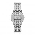 Emporio Armani AR11674 Minimalist Часовник за мъже Emporio Armani AR11674 Minimalist. Верижка метална в сребрист цвят. Кварцов механизъм. Водозащита 5 АТМ (душ).