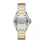 Emporio Armani AR11682 World Explorer Часовник за мъже Emporio Armani AR11682 World Explorer. Верижка метална в златист цвят. Кварцов механизъм. Водозащита 10 АТМ (плуване).