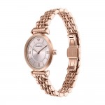 Часовник за жени Emporio Armani AR11767 Gianni T-Bar. Верижка метална в златист цвят. Кварцов механизъм. Водозащита 3 АТМ (водни пръски).