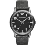 Emporio Armani AR1834 Luigi Часовник за мъже Emporio Armani AR1834 Luigi. Верижка текстилна в черен цвят. Кварцов механизъм. Водозащита 5 АТМ (душ).
