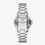 Часовник за мъже Emporio Armani AR60087 Sea Explorer. Верижка метална в сребрист цвят. Автоматичен механизъм. Водозащита 20 АТМ (гмуркане).