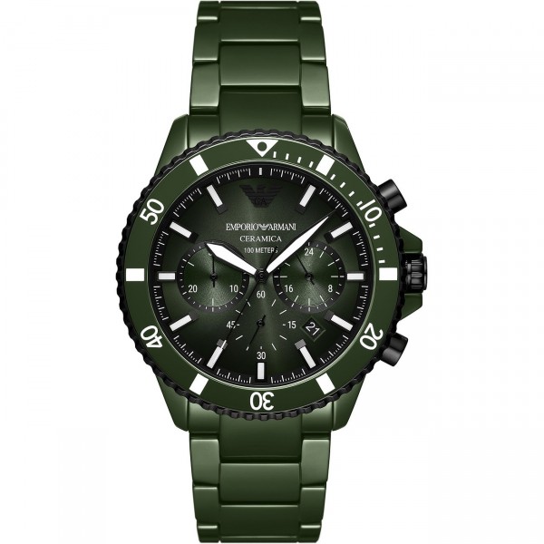 Emporio Armani AR70011 Green Chronograph Изображение на Emporio Armani AR70011 Green Chronograph