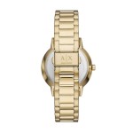 Armani Exchange AX2747 Cayde Часовник за мъже Armani Exchange AX2747 Cayde. Верижка метална в златист цвят. Кварцов механизъм. Водозащита 5 АТМ (душ).