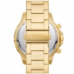 Fossil BQ2706 Bannon Часовник за мъже Fossil BQ2706 Bannon. Верижка метална в златист цвят. Кварцов механизъм. Водозащита 5 АТМ (душ).