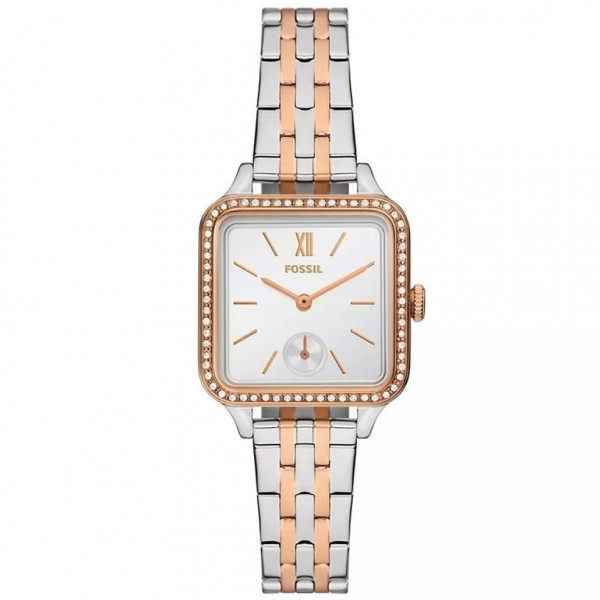 Часовник за жени Fossil BQ3907 Colleen. Верижка метална в златист цвят. Кварцов механизъм. Водозащита 3 АТМ (водни пръски).