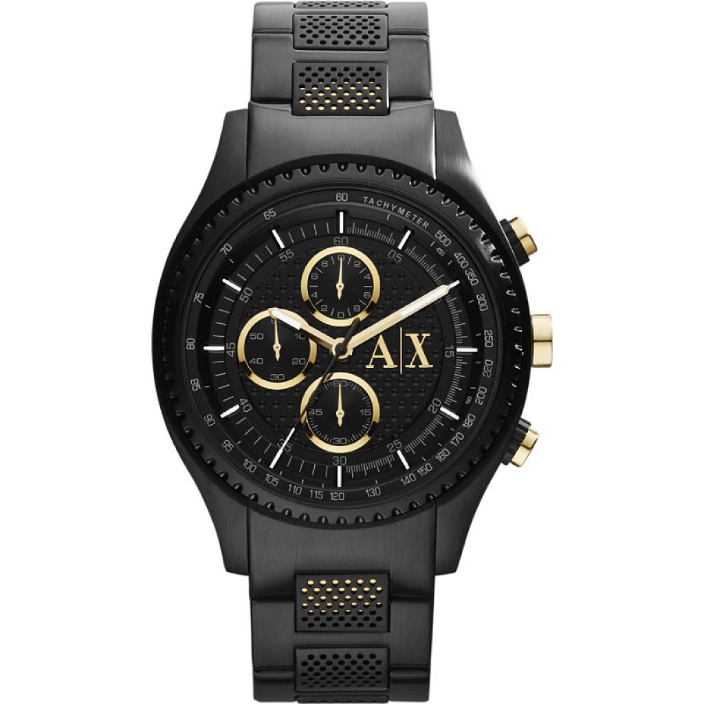 Armani Exchange The Driver Two AX1604 | Черен часовник за мъже