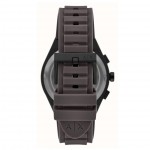 Часовник за мъже Armani Exchange AX4191 Sync. Верижка силиконова в сив цвят. Кварцов механизъм. Водозащита 5 АТМ (душ).