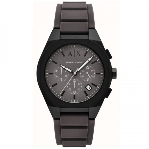 Часовник за мъже Armani Exchange AX4191 Sync. Верижка силиконова в сив цвят. Кварцов механизъм. Водозащита 5 АТМ (душ).