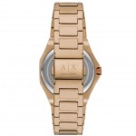 Часовник за жени Armani Exchange AX4616 Andrea. Верижка метална в златист цвят. Кварцов механизъм. Водозащита 5 АТМ (душ).