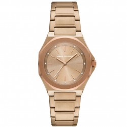 Часовник за жени Armani Exchange AX4616 Andrea. Верижка метална в златист цвят. Кварцов механизъм. Водозащита 5 АТМ (душ).
