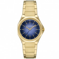 Часовник за жени Armani Exchange AX4620 Andrea. Верижка метална в златист цвят. Кварцов механизъм. Водозащита 5 АТМ (душ).