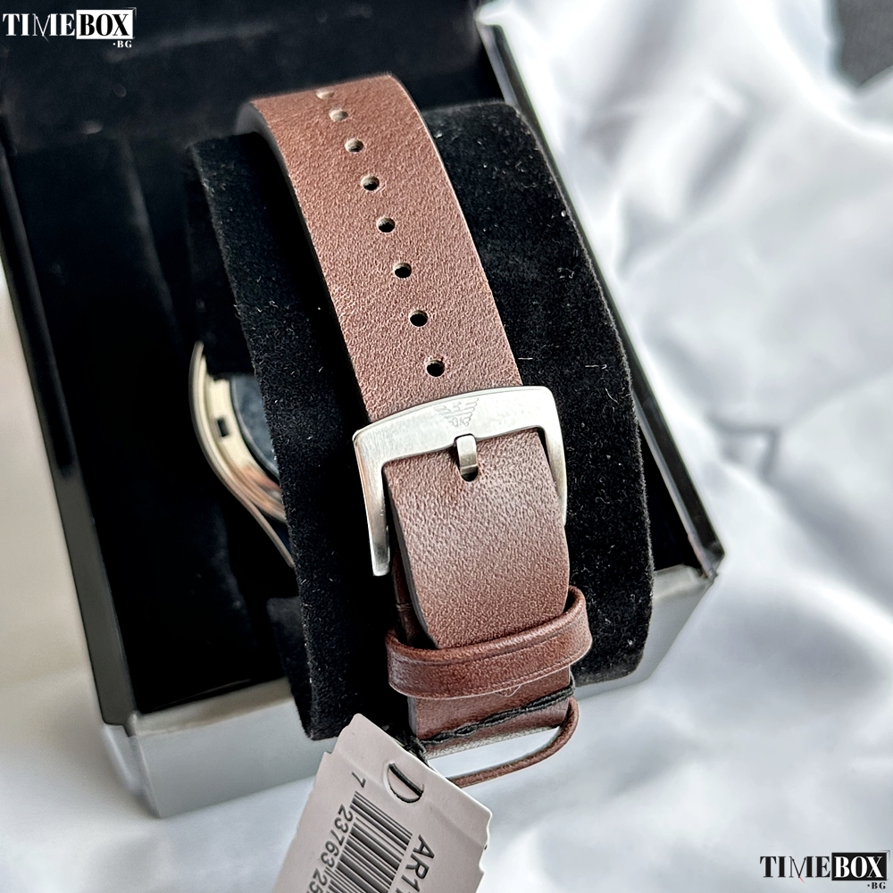 Emporio Armani AR11033 Zeta Chronograph | Кафяв часовник за мъже