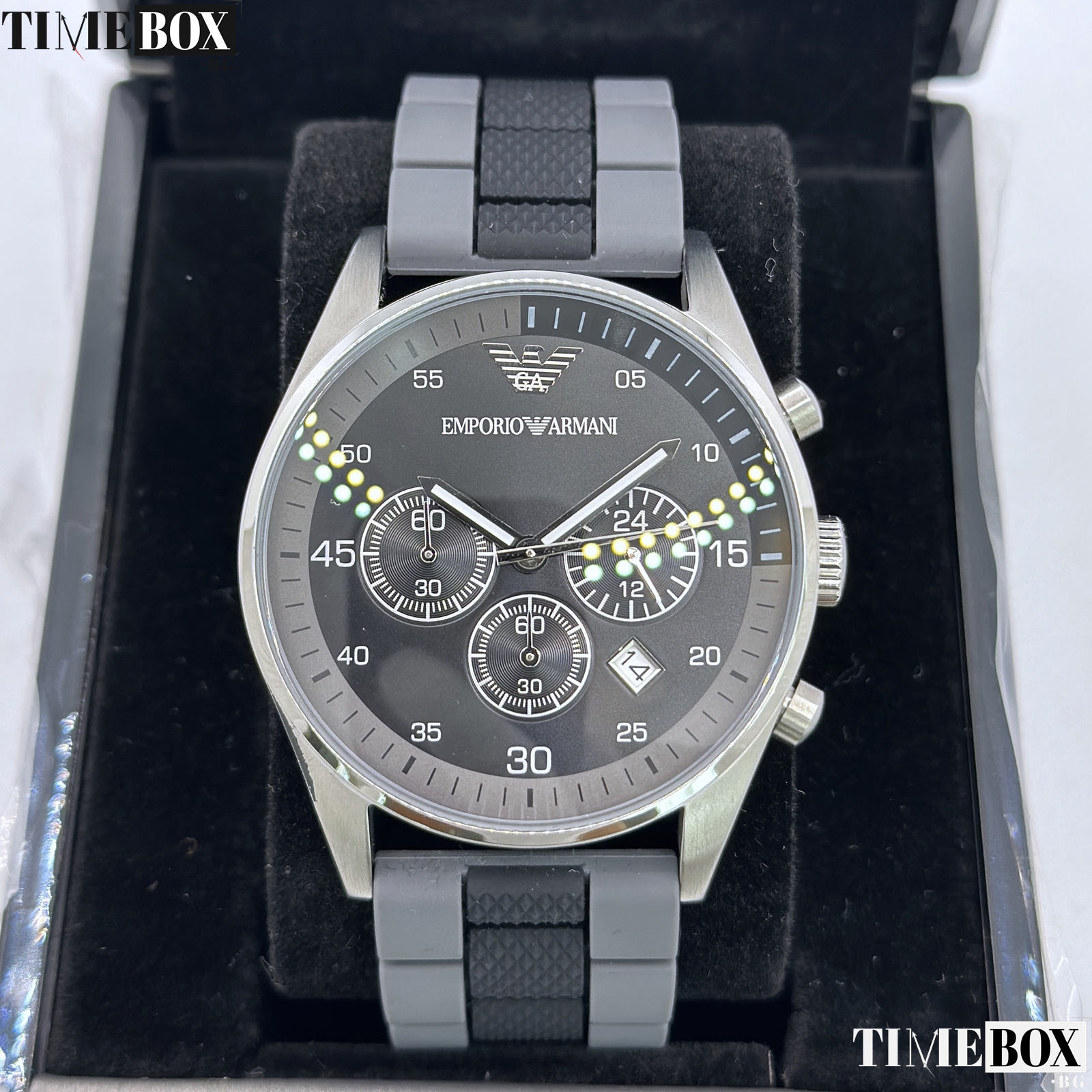 Emporio Armani AR5866 Sportivo Chronograph | Черен часовник за мъже