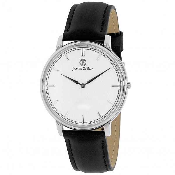 James and Son JAS10051-203 Black Slim Watch