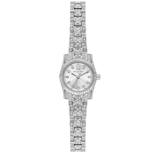 Michael Kors Lexington MK4864 Часовник за жени Michael Kors Lexington MK4864. Верижка метална в сребрист цвят. Кварцов механизъм. Водозащита 5 АТМ (душ).