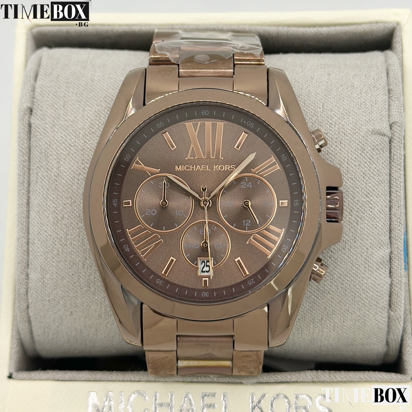 Michael Kors MK6247 Bradshaw Chronograph | Кафяв часовник за жени