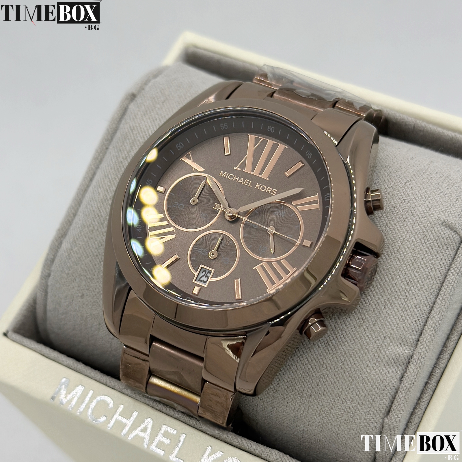 Michael Kors MK6247 Bradshaw Chronograph | Кафяв часовник за жени