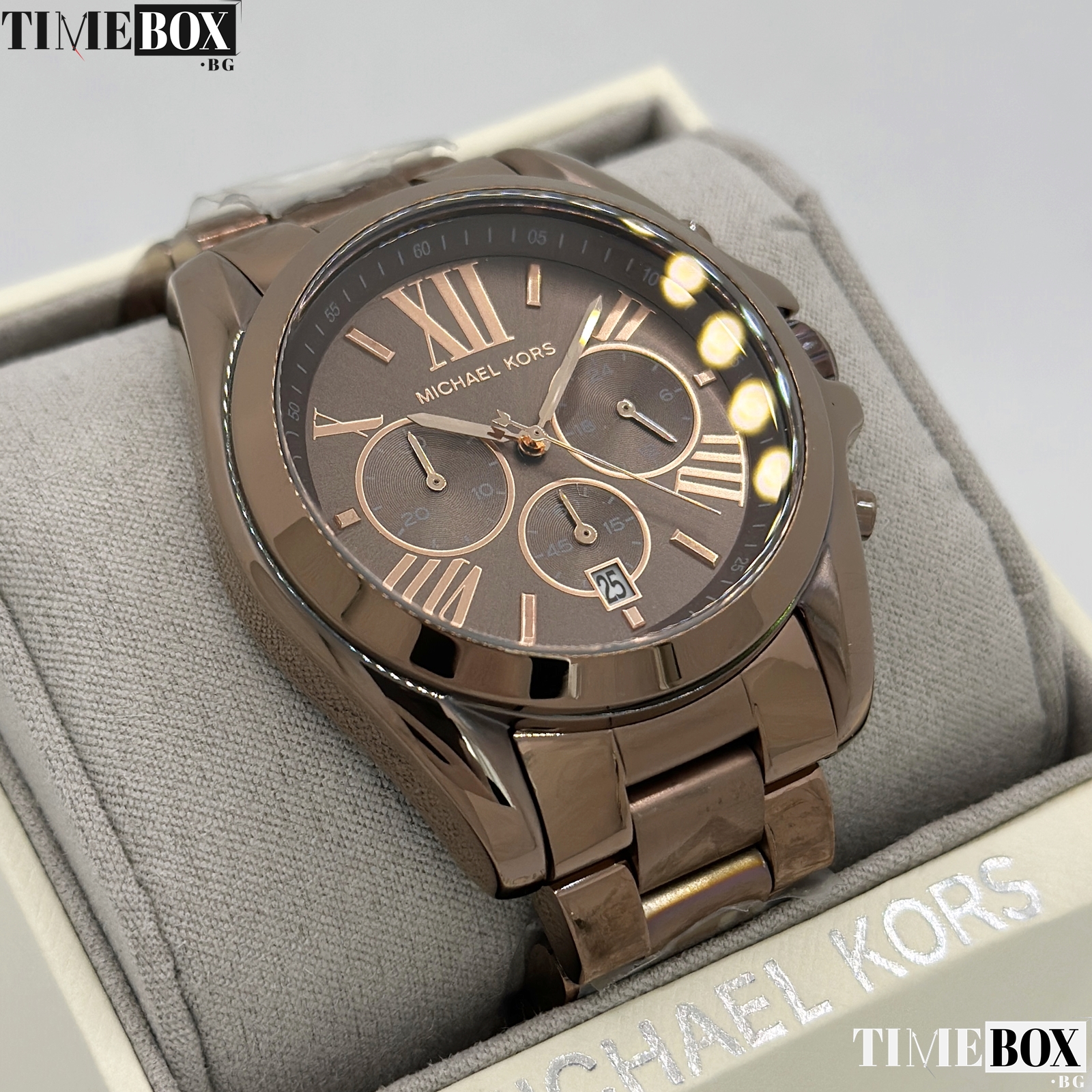 Michael Kors MK6247 Bradshaw Chronograph | Кафяв часовник за жени