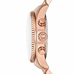 Часовник за жени Michael Kors MK7217 Lexington Chronograph. Верижка метална в златист цвят. Кварцов механизъм. Водозащита 10 АТМ (плуване).