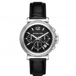 Michael Kors MK7499 Maren Часовник за жени Michael Kors MK7499 Maren. Верижка естествена кожа в черен цвят. Кварцов механизъм. Водозащита 5 АТМ (душ).