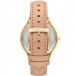 Часовник за жени Michael Kors Slim Runway MK7533. Верижка естествена кожа в розов цвят. Кварцов механизъм. Водозащита 5 АТМ (душ).