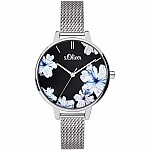 Изображение на часовник S.Oliver SO-3777-MQ Ladies Steel Floral Motives