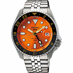 Seiko 5 SSK005K1 Sports GMT Часовник за мъже Seiko 5 SSK005K1 Sports GMT. Верижка метална в сребрист цвят. Автоматичен механизъм. Водозащита 10 АТМ (плуване).