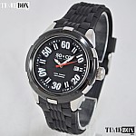 Часовник за мъже SO&CO SoHo Quartz Date Rubber 5005.1. Верижка силиконова в черен цвят. Кварцов механизъм. Водозащита 10 АТМ (плуване).