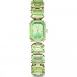 Swarovski 5630834 Millenia Часовник за жени Swarovski 5630834 Millenia. Верижка метална в златист цвят. Кварцов механизъм. Водозащита 5 АТМ (душ).